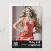 Ultimate Crown Pageant-handtekeningkaart Feestdagenkaart (Achterkant)