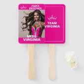 Ultimate Crown Pageant Wavers | Set of Fans Handwaaier (Voorkant en achterkant)