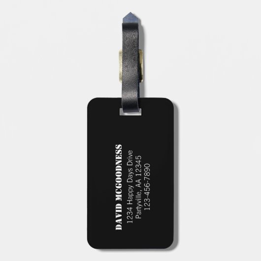 Ultimate Dad Personalized Bagagelabel (Achterkant verticaal)