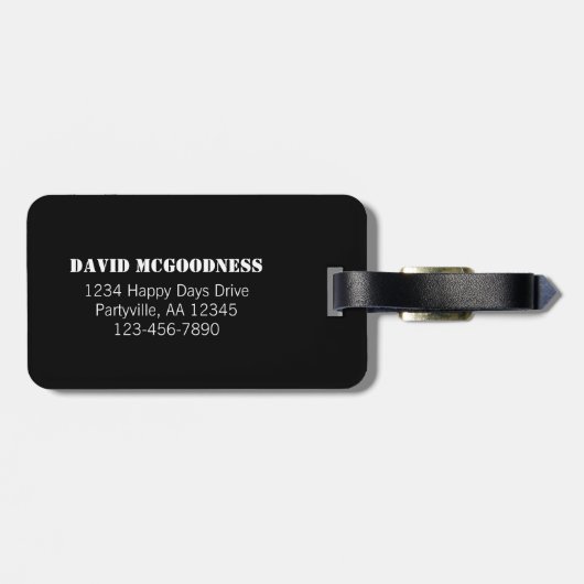 Ultimate Dad Personalized Bagagelabel (Achterkant horizontaal)