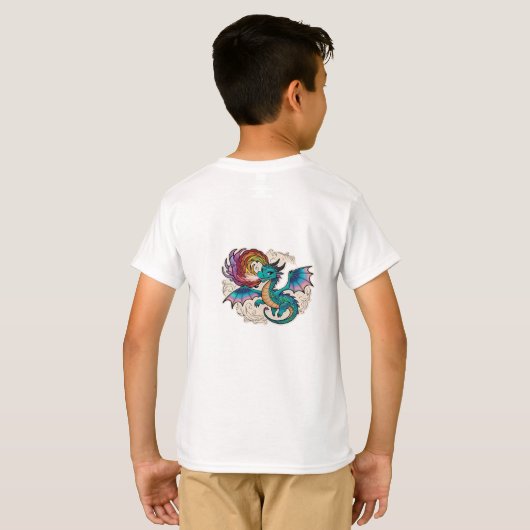 Ultimate Dinosaur T-Shirt in witte kleur (Achterkant volledig)