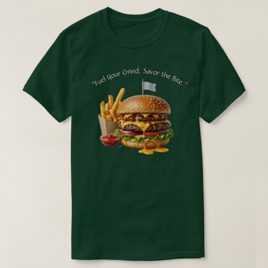 Ultimate Double Cheeseburger & Fries Grafische T-s T-shirt (Design voorkant)