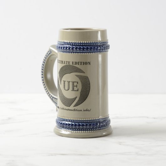 Ultimate Edition Beer Stein Blue Bierpul (Voorkant links)