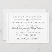 Ultimate Elegance Formal Calligraphy Wedding Kaart (Voorkant)