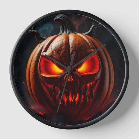 Ultimate Fiery Pumpkin Horror Clock (Voorkant)