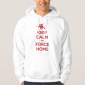 Ultimate Frisbee Apparel-Keep Calm and Force Home Hoodie (Voorkant)