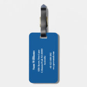 Ultimate Frisbee Bagagelabel (Achterkant verticaal)