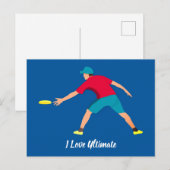 Ultimate Frisbee Briefkaart (Voorkant / Achterkant)