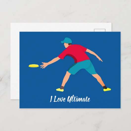 Ultimate Frisbee Briefkaart (Voorkant / Achterkant)