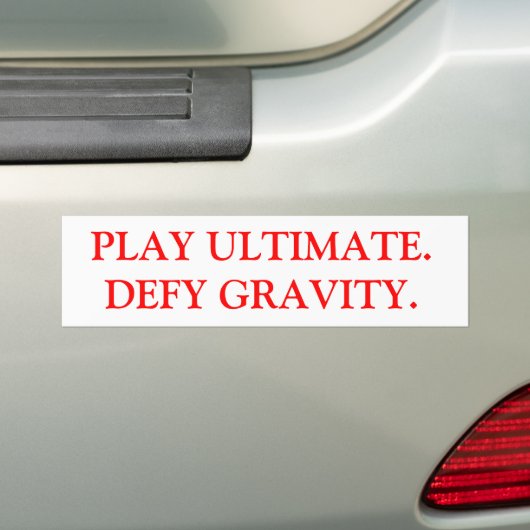 Ultimate Frisbee Bumpersticker (Op auto)