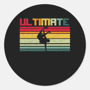 Ultimate Frisbee Disk Golf Freestyle Ronde Sticker