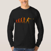 Ultimate Frisbee Evolution Disk Golf Monkey Human T-shirt (Voorkant)