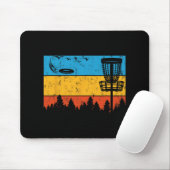 Ultimate Frisbee Frolf Disc Golf Speler Vliegende  Muismat (Met muis)