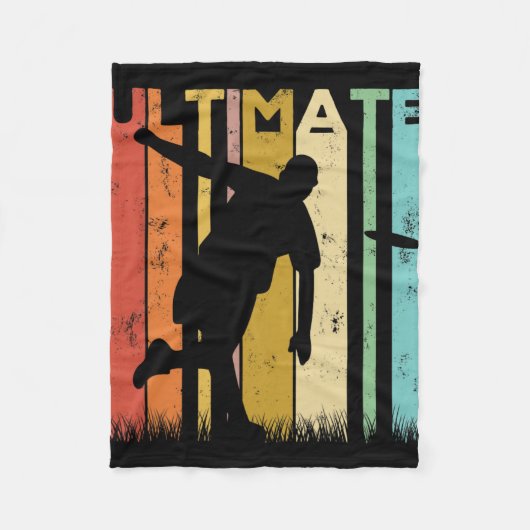 Ultimate Frisbee Frolf Discgolf Speler Vliegende S Fleece Deken (Voorkant)