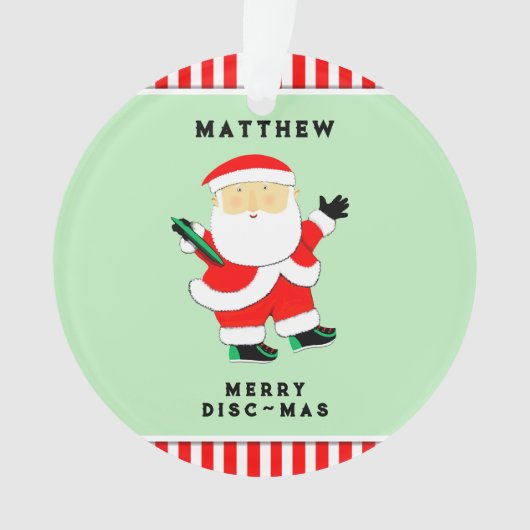 Ultimate Frisbee Holiday Gift Ornament (voorkant)