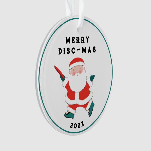 Ultimate Frisbee Holiday Gift Ornament (voorkant)