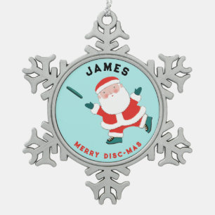 Ultimate Frisbee Holiday Gift Tin Sneeuwvlok Ornament