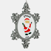 Ultimate Frisbee Holiday Gift Tin Sneeuwvlok Ornament (Links)