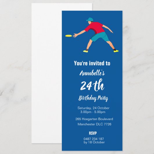 Ultimate Frisbee Kaart (Voorkant / Achterkant)