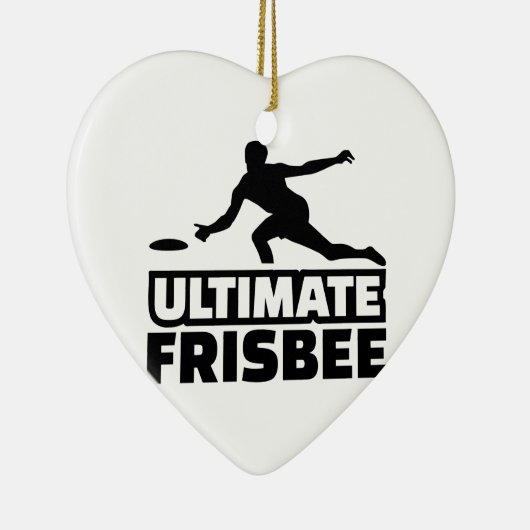 Ultimate Frisbee Keramisch Ornament (Rechts)