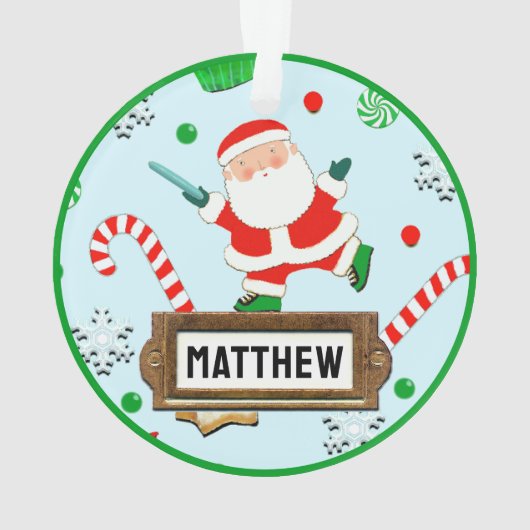 Ultimate Frisbee Kerst Collectie Ornament (achterkant)