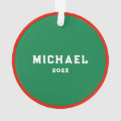 Ultimate Frisbee Kerstcadeaus Ornament (achterkant)