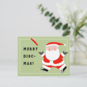Ultimate Frisbee Kerstmis Briefkaart (Staand voorkant)