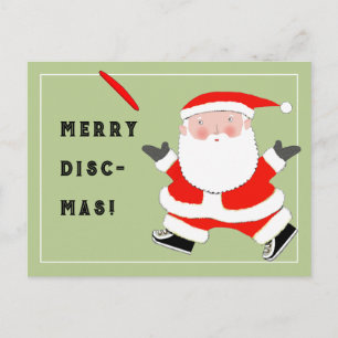 Ultimate Frisbee Kerstmis Briefkaart