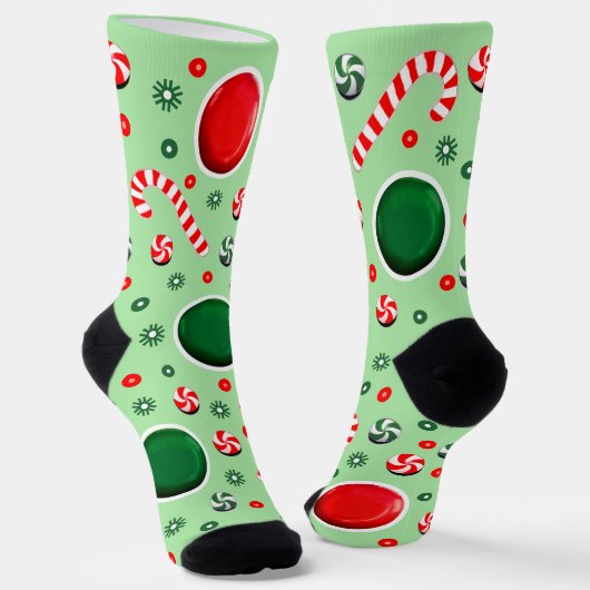 Ultimate Frisbee Kerstmis Sokken (Gebogen)