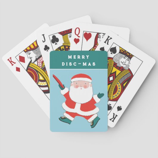 Ultimate Frisbee Kerstvakantie Pokerkaarten (Achterkant)