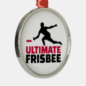 Ultimate Frisbee Metalen Ornament (Rechts)