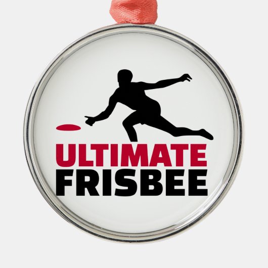 Ultimate Frisbee Metalen Ornament (Voorkant)