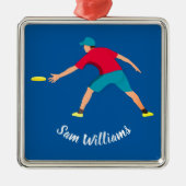 Ultimate Frisbee Metalen Ornament (Voorkant)