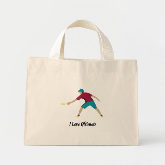 Ultimate Frisbee Mini Tote Bag (Voorkant)