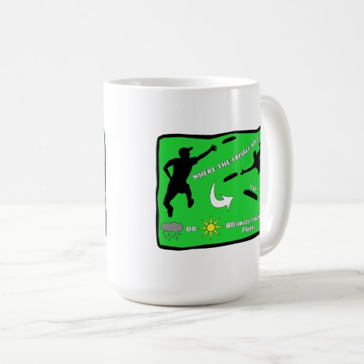 Ultimate Frisbee Mok (Voorkant rechts)