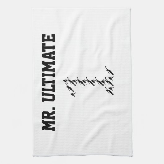 Ultimate Frisbee Mr/Miss Ultimate Theedoek (Verticaal)