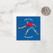 Ultimate Frisbee Notitiekaartje (Voorkant / Achterkant in situ)