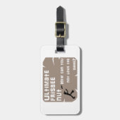 Ultimate Frisbee Nut Bagagelabel (Voorkant verticaal)