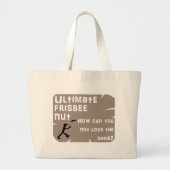 Ultimate Frisbee Nut Canvas tas (Voorkant)