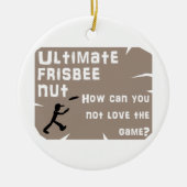 Ultimate Frisbee Nut Keramisch Ornament (Voorkant)
