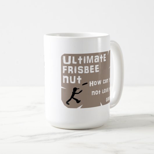 Ultimate Frisbee Nut Mok (Voorkant rechts)