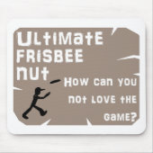 Ultimate Frisbee Nut Mousepad Muismat (Voorkant)