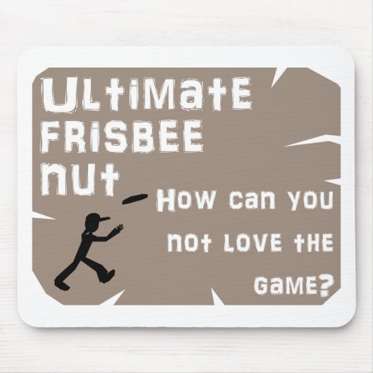 Ultimate Frisbee Nut Mousepad Muismat (Voorkant)