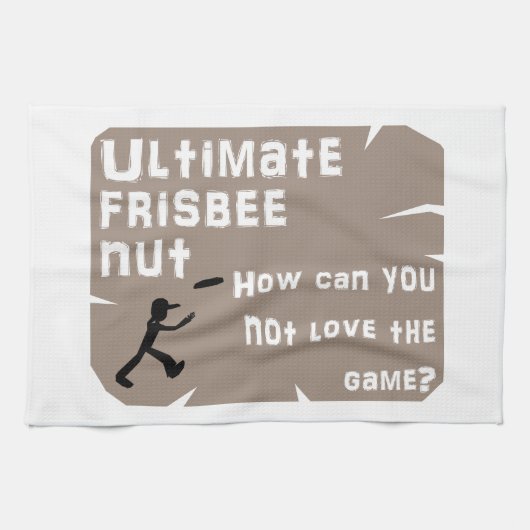 Ultimate Frisbee Nut Theedoek (Horizontaal)