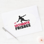 Ultimate Frisbee Ovale Sticker (Envelop)