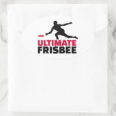Ultimate Frisbee Ovale Sticker (Tas)