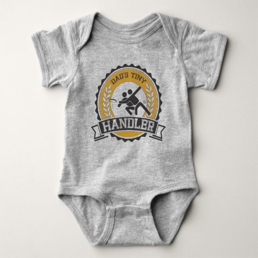 Ultimate Frisbee - Papa's kleine handler Romper (Voorkant)