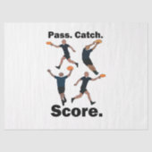Ultimate Frisbee Pass Catch Score Frisbee Feest Tissuepapier (Voorkant)