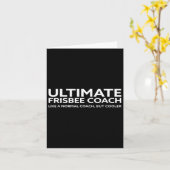 Ultimate Frisbee Player Coach Disc Golf Mannen Vro Kaart (Gele Bloem)