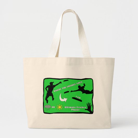 Ultimate Frisbee Rain of Shine Canvas tas (Voorkant)